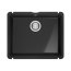 Franke KubusX KXK 110-51 Zlewozmywak ceramiczny jednokomorowy 54,5x45,4 cm onyx 126.0738.292 - zdjęcie 1