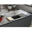 Franke KubusX KXK 160-37-12 Zlewozmywak ceramiczny półtorakomorowy 54,5x45,4 cm onyx 126.0738.300 - zdjęcie 2