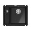 Franke KubusX KXK 160-37-12 Zlewozmywak ceramiczny półtorakomorowy 54,5x45,4 cm onyx 126.0738.300 - zdjęcie 1