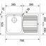 Franke Logica Line LLX 611 Zlewozmywak stalowy jednokomorowy 79x50 cm z ociekaczem, jedwab, stalowy 101.0085.773 - zdjęcie 2