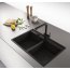 Franke Maris MRG 620-35-35 Zlewozmywak granitowy dwukomorowy 76x51 cm czarny mat 114.0693.518 - zdjęcie 2