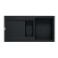 Franke Maris MRG 651-97 Zlewozmywak granitowy półtorakomorowy 97x51 cm czarny mat 114.0693.531 - zdjęcie 1