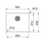 Franke Mythos BXM 210/110-50 Zlewozmywak stalowy jednokomorowy 54x45 cm antracyt 127.0627.584 - zdjęcie 3