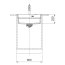 Franke Kanon KNG PRO 610-53 FTL Zestaw Zlewozmywak granitowy jednokomorowy 59x51 cm + deska + wkładka ociekowa + rollmata onyx/stal szlachetna 114.0749.560 - zdjęcie 4