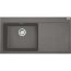 Franke Mythos MTG 611-100 Zestaw Zlewozmywak granitowy jednokomorowy 100x51,5 cm lewy + wkładka ociekowa + rollmata kamienny szary 114.0743.111 - zdjęcie 2