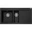 Franke Mythos MTG 651-100 Zestaw Zlewozmywak granitowy półtorakomorowy 100x51,5 cm lewy + wkładka ociekowa + rollmata onyx/stal szlachetna 114.0743.118 - zdjęcie 2