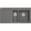 Franke Mythos MTG 651-100 Zestaw Zlewozmywak granitowy półtorakomorowy 100x51,5 cm prawy + wkładka ociekowa + rollmata kamienny szary 114.0743.114 - zdjęcie 2
