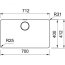 Franke Mythos MYX 210-70 Zlewozmywak stalowy jednokomorowy 71,2x41,2 cm stal szczotkowana 127.0624.562 - zdjęcie 3