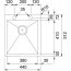 Franke Planar PPX 210-44 Zlewozmywak stalowy jednokomorowy 44x51,2 cm jedwab 127.0203.470 - zdjęcie 2