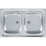 Franke Sara SXL 720 T ECO Zlewozmywak stalowy dwukomorowy 80x50 cm len stalowy 103.0205.575 - zdjęcie 1