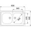 Franke Sara SXL 720 T ECO Zlewozmywak stalowy dwukomorowy 80x50 cm len stalowy 103.0205.575 - zdjęcie 2