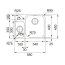Franke Smart SRX 160-34-16 Zlewozmywak stalowy półtorakomorowy 58x45 cm stal szczotkowana 122.0739.169 - zdjęcie 2