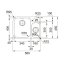 Franke Smart SRX 160-34-16 Zlewozmywak stalowy półtorakomorowy 58x45 cm stal szczotkowana 122.0739.170 - zdjęcie 2