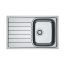 Franke Spark SKN 611-78/50 Zlewozmywak stalowy jednokomorowy 78x50 cm stal gładka 101.0712.230 - zdjęcie 1