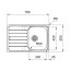 Franke Spark SKN 611-78/50 Zlewozmywak stalowy jednokomorowy 78x50 cm stal gładka 101.0712.230 - zdjęcie 2