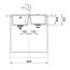 Franke Urban UBG 620-78 Zlewozmywak dwukomorowy 78x50 cm czarny mat 114.0633.180 - zdjęcie 3