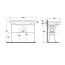 Galassia Ethos Konstrukcja podumywalkowa stojąca, postarzane aluminium 8448 - zdjęcie 2