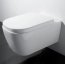 Galassia Meg11 Muszla klozetowa miska WC podwieszana 55x35 cm, lejowa, biała 5411 - zdjęcie 4