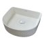 Galatea Design Belang Umywalka nablatowa 42x37 cm biały połysk GD5040DGW - zdjęcie 1