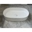 Galatea Design Bujur Umywalka nablatowa 60x38 cm biała GD78330DTWH - zdjęcie 4
