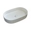 Galatea Design Bujur Umywalka nablatowa 60x38 cm biała GD78330DTWH - zdjęcie 1