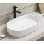 Galatea Design Bujur Umywalka nablatowa 60x38 cm biały mat GD78330DTMW - zdjęcie 2