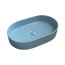 Galatea Design Bujur Umywalka nablatowa 60x38 cm niebieski mat GD78330DTML - zdjęcie 1