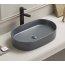 Galatea Design Bujur Umywalka nablatowa 60x38 cm szary mat GD78330DTMDH - zdjęcie 2