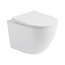 Galatea Design Bulat Zestaw Toaleta WC Rimless bez kołnierza krótka + deska wolnoopadająca biały GDB2342GW - zdjęcie 1