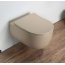 Galatea Design Bulatan Zestaw Toaleta WC Rimless bez kołnierza krótka + deska wolnoopadająca beżowy mat GDB2361MC - zdjęcie 2