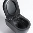 Galatea Design Bulatan Zestaw Toaleta WC Rimless bez kołnierza krótka + deska wolnoopadająca czarny mat GDB2361MB - zdjęcie 4