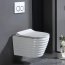 Galatea Design Collet Zestaw Toaleta WC Rimless bez kołnierza krótka + deska wolnoopadająca biały GDW04LWH - zdjęcie 2