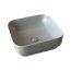 Galatea Design Empat Umywalka nablatowa 36x36 cm jasny szary mat GD78110TMH - zdjęcie 1