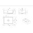 Galatea Design Pass Umywalka nablatowa 50x30 cm biały mat GDFU2024WH - zdjęcie 3