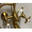 Galatea Design Retro Bateria wannowa natynkowa złoto szczotkowane GDT8BRG - zdjęcie 5