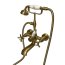 Galatea Design Retro Bateria wannowa natynkowa złoto szczotkowane GDT8BRG - zdjęcie 1