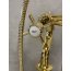 Galatea Design Retro Bateria wannowa wolnostojąca złota GDT818W7GOLD - zdjęcie 5