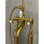 Galatea Design Retro Bateria wannowa wolnostojąca złoto szczotkowane GDT818W7BRG - zdjęcie 4