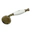 Galatea Design Retro Słuchawka prysznicowa złota/biała GDV29GOLD - zdjęcie 1
