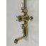 Galatea Design Retro Zestaw wannowo-prysznicowy natynkowy termostatyczny z deszczownicą złoty GDH112GOLD - zdjęcie 4