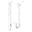 Galatea Design Stick Grzejnik elektryczny suszarka 140,5 cm złoto szczotkowane GD1405BRG - zdjęcie 3
