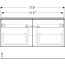 Geberit Acanto Szafka podumywalkowa 119x47,6x53,5 cm biały połysk 502.355.01.2 - zdjęcie 3