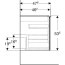 Geberit Acanto Szafka podumywalkowa 119x47,6x53,5 cm biały połysk 502.355.01.2 - zdjęcie 4