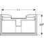 Geberit Acanto Szafka podumywalkowa z syfonem 74x41,6x53,5 cm biały połysk 500.615.01.2 - zdjęcie 5