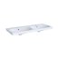 Geberit Acanto Umywalka wisząca lub meblowa 120x48 cm podwójna z 2 otworami na baterie biały z powłoką KeraTect 500.627.01.8 - zdjęcie 1