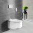 Geberit AquaClean Mera Comfort Zestaw Toaleta WC myjąca TurboFlush bez kołnierza + deska wolnoopadająca biały z powłoką KeraTect/chrom połysk 146.212.21.1 - zdjęcie 2