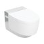 Geberit AquaClean Mera Comfort Zestaw Toaleta WC myjąca TurboFlush bez kołnierza + deska wolnoopadająca biały z powłoką KeraTect/chrom połysk 146.212.21.1 - zdjęcie 1
