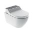 Geberit AquaClean Tuma Comfort Toaleta WC myjąca 55,3x36 cm bez kołnierza + deska biała/czarne szkło 146.292.SJ.1 - zdjęcie 1