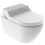 Geberit AquaClean Tuma Comfort Toaleta WC myjąca 55,3x36 cm bez kołnierza z deską stal nierdzewna szczotkowana/biała 146.292.FW.1 - zdjęcie 1