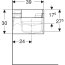 Geberit Bambini Umywalka wisząca 140x39 cm dziecięca potrójna bez otworów na baterię biały alpin 502.975.00.2 - zdjęcie 3